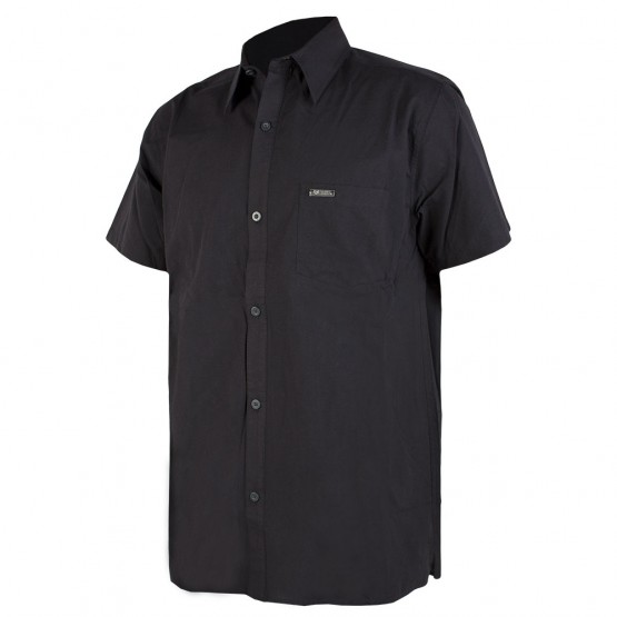 Black short sleeve deals button up mens